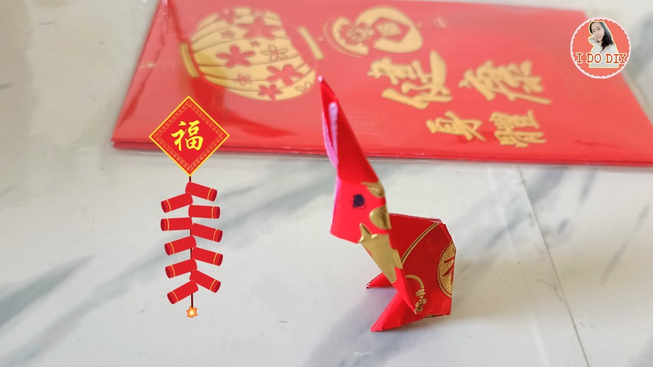 CNY origami  rabbit from Hongbao