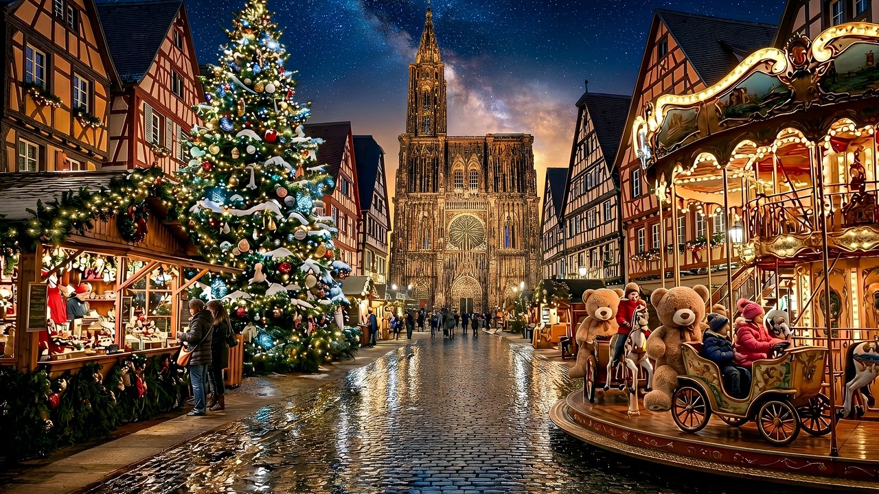 СТРАСБУРГ: первоначальная столица Рождества 🎄 Самый волшебный рождественский рынок в мире