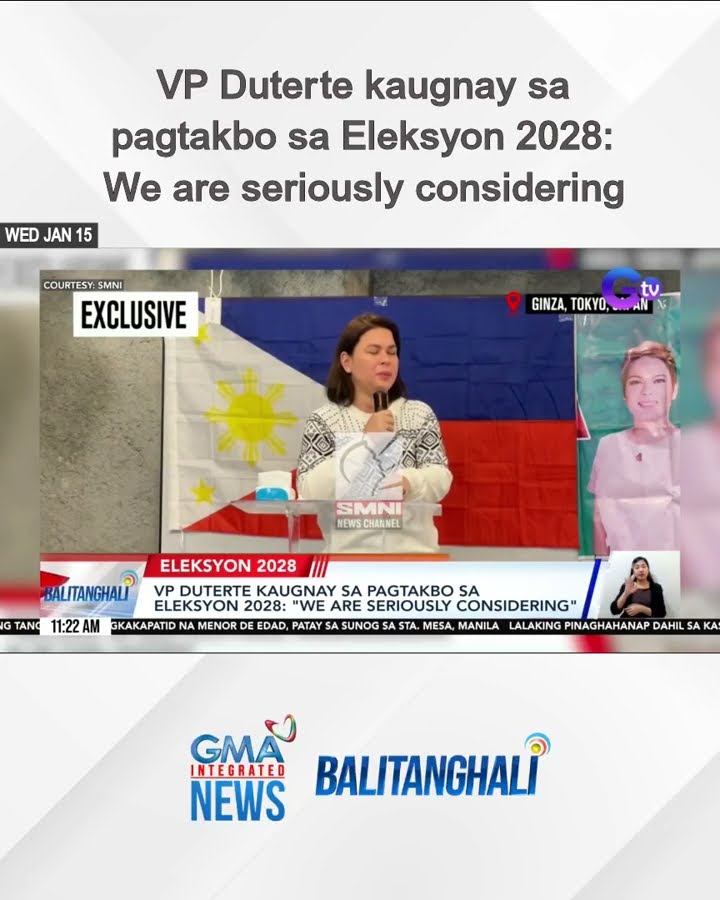 VP Duterte kaugnay sa pagtakbo sa Eleksyon 2028: We are seriously considering | Balitanghali