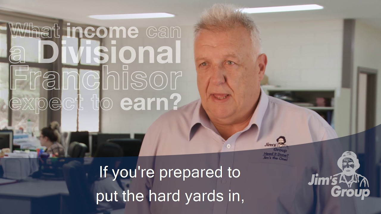 What income can a divisional franchisor expect to earn with Jim's? | 131 546 | www.jims.net What income can a divisional franchisor expect to earn with Jim's? | 131 546 | www.jims.net