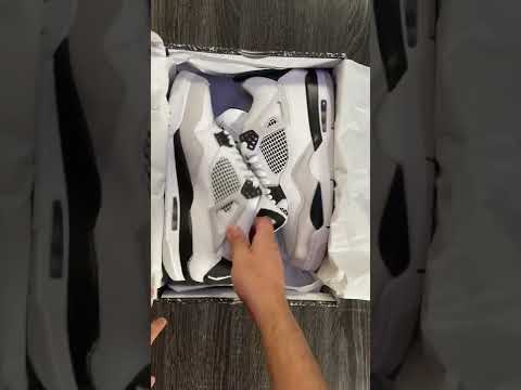 Unboxing \u0026 First Look: Air Jordan 4 Military Black #airjordan4 #aj4  #jordan4militaryblack #shorts - YouTube