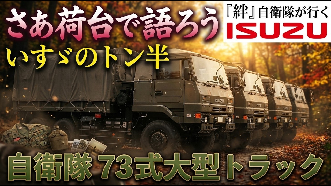 GW企画・再】さあ荷台で語ろういすゞの3トン半・自衛隊73式大型 