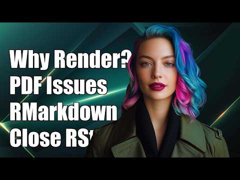 Why does rendering a pdf from rmarkdown require closing rstudio between renders?