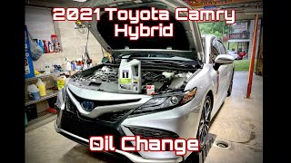 2021 Toyota Camry Hybrid Oil Change