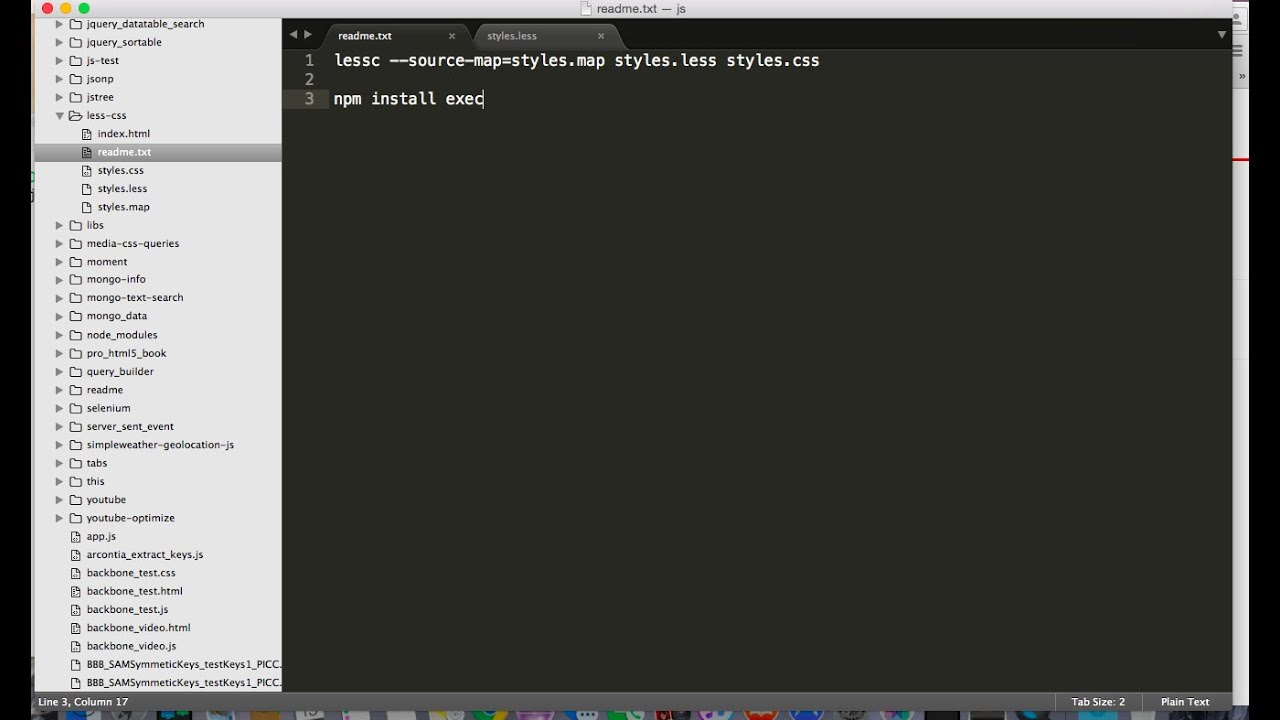 CSS with LESS and Google Chrome Dev tools in 2 minutes - YouTube