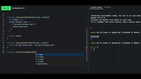 Find the Intersection of Two Arrays | JavaScript Arrays Episode 8