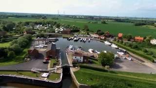 Aerial Footage of The Waterfront Inn and West Stockwith Basin