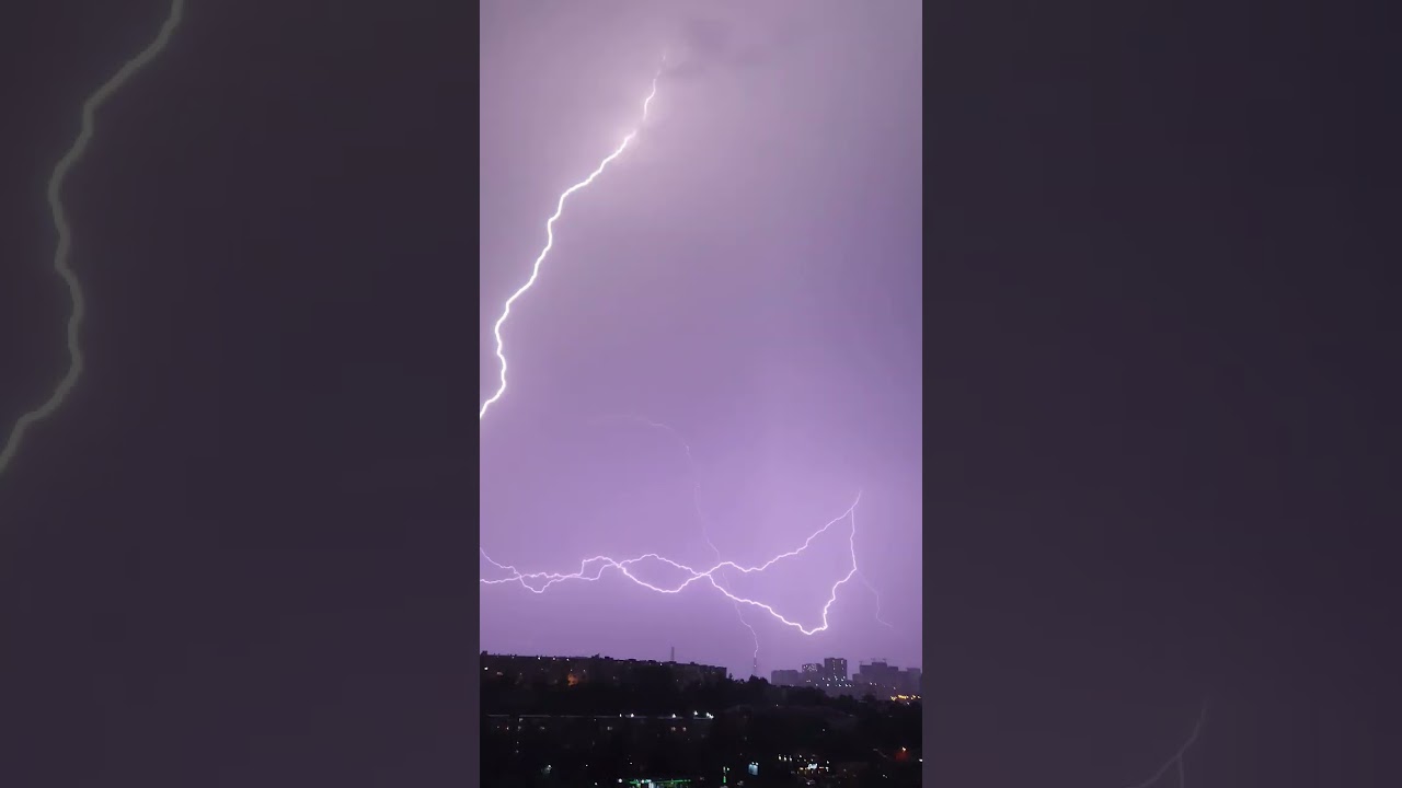 Vladivostok Russian Bridge lightning strike