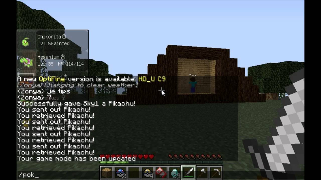 * TUTO PIXELMON * How to spawn a pokemon/pokemon shiny! YouTube