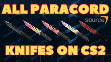 ALL PARACORD KNIFE SKINS SHOWCASE IN COUNTER STRIKE 2 | CS2 | PRICE UPDATE