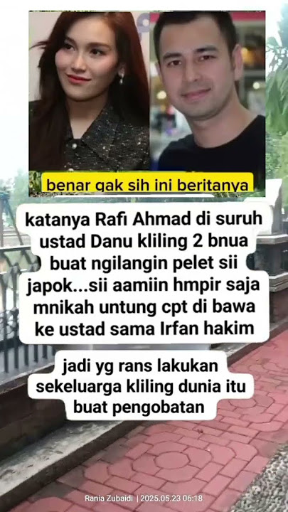 Raffi Ahmad di suruh ustad Danu keliling dunia #shortvideo #trendingshorts #viralshort