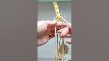 Macrame pattern.Many videos of macrame tutorials here.#macrame  #编绳教程 #diy