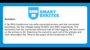 Output voltage of a star connected transformer
