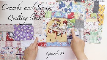 Crumbs and Scraps quilt block (Episode #1)/How to use your scraps/ 자투리 조각천 활용 방법.