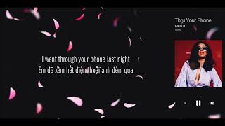 [Lyrics + Vietsub] thru your phone - Cardi B