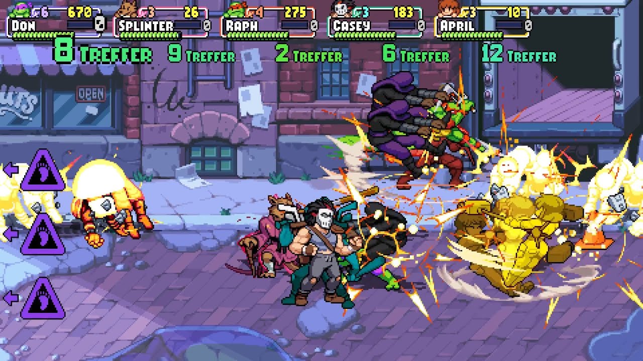 Review Run TMNT Shredder's Revenge (PS4 on Coop/German) P6