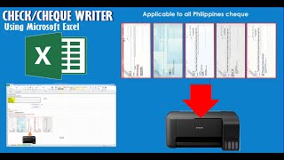 Check/Cheque Writer Using Microsoft Excel screenshot 3