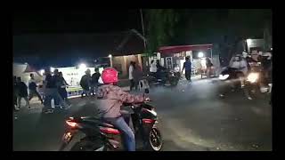 TERJADI TAWURAN DI ALUN' SUTAWANGI ANTARA XTC VS GENK MOTOR/MOONRAKER kronologis nya ada di depkrisi