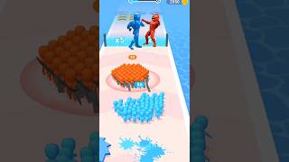 Count Master Unlimited Showdown❤vs💙 gameplay Lvl.16 #gaming  #shorts​ #viral​ #trend