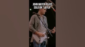 John Mayer Plays a Solo on "Layla" with Eric Clapton 🎸 #shorts