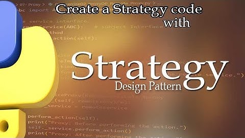STRATEGY Design Pattern (with sample code implementation)