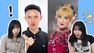 Orang Korea terkejut melihat makeup TikToker Indonesia untuk pertama kalinya | React to  Azkha Tegar