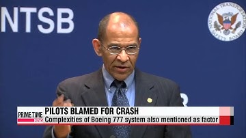 NTSB: Asiana crash caused by pilot error