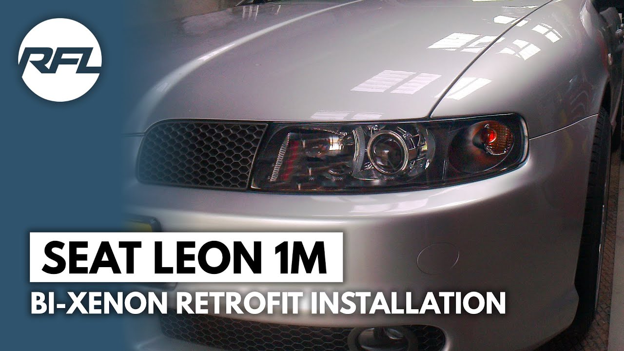 Seat LEON 1M 2001-2006  Bi-Xenon HID projectors headlight Ugrade  installation 