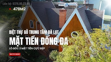 Bán Biệt Thự Mặt Tiền Đống Đa Đà Lạt | Lô Góc 2 Mặt Tiền, 478m2 Đất Xây Dựng | Giá 59 Tỷ