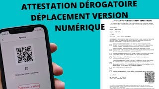 L'ATTESTATION DÉROGATOIRE DE DÉPLACEMENT VERSION TÉLÉPHONE ( NUMÉRIQUE) screenshot 3