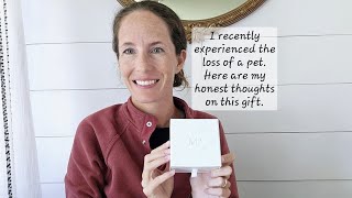 Watch me unbox and hang Memorialight modern grief gift crystal ornament