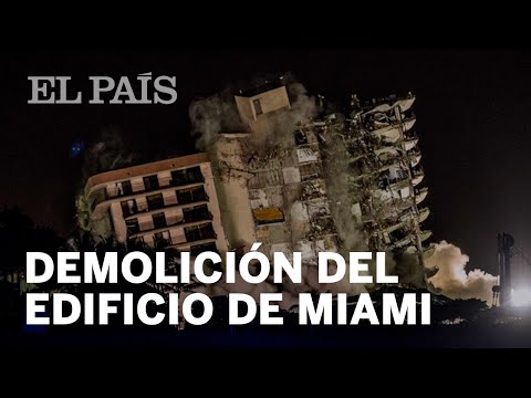 MIAMI: La DEMOLICIÓN del edificio colapsado