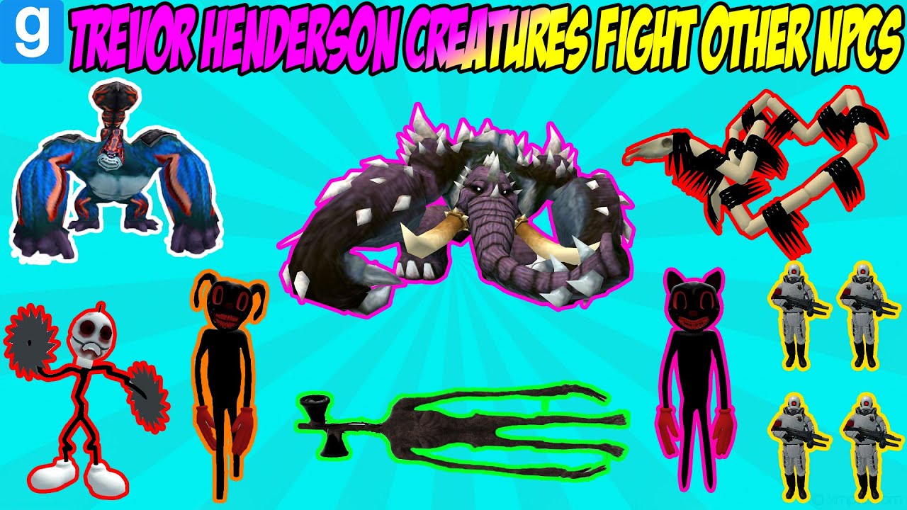 TREVOR HENDERSON TEAM FIGHTS - Garry's Mod Sandbox - YouTube