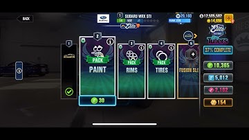 CSR2 elite customs Subaru wrx elite level 1-15