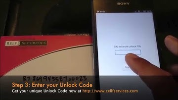 How to Unlock Sony Xperia Z2 by Unlock Code - SIM Network Unlock PIN