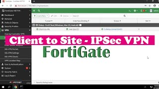 How to configure VPN Client to Site on FortiGate screenshot 5