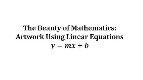 The Beauty of Math: Artwork Created using Linear Equations and Domain Restrictions