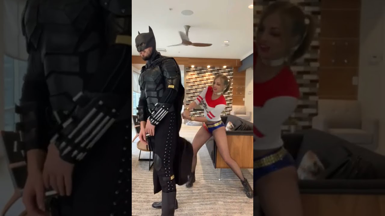 Friends 🦇Batman and Harley🎭 #harleyquinn #batman #cosplay #dc #dccomics #frends #dcuniverse #joker