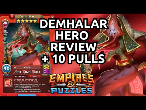 Demhalar Hero Review 10 Shadow Summon Pulls Empires And Puzzles