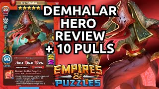 Demhalar Hero Review + 10 Shadow Summon Pulls! Empires And Puzzles screenshot 1
