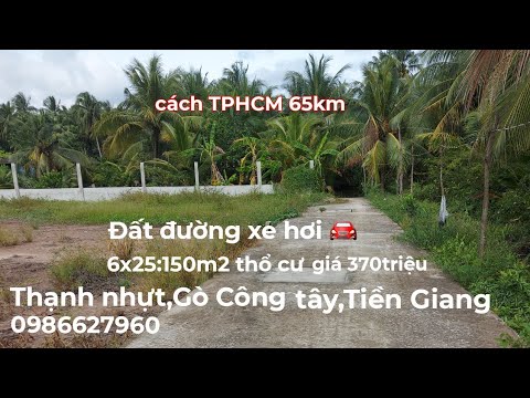 Video Ms443.Đất đường xe hơi ????.6x25:150m2 thổ cư giá... - youtube