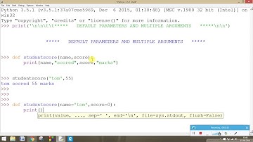 CHAPTER 12 : DEFAULT PARAMETERS AND MULTIPLE ARGUMENTS