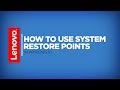 How To - Use System Restore Points in Windows 10