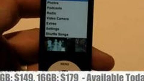 iPod nano with video capture - Hands-On