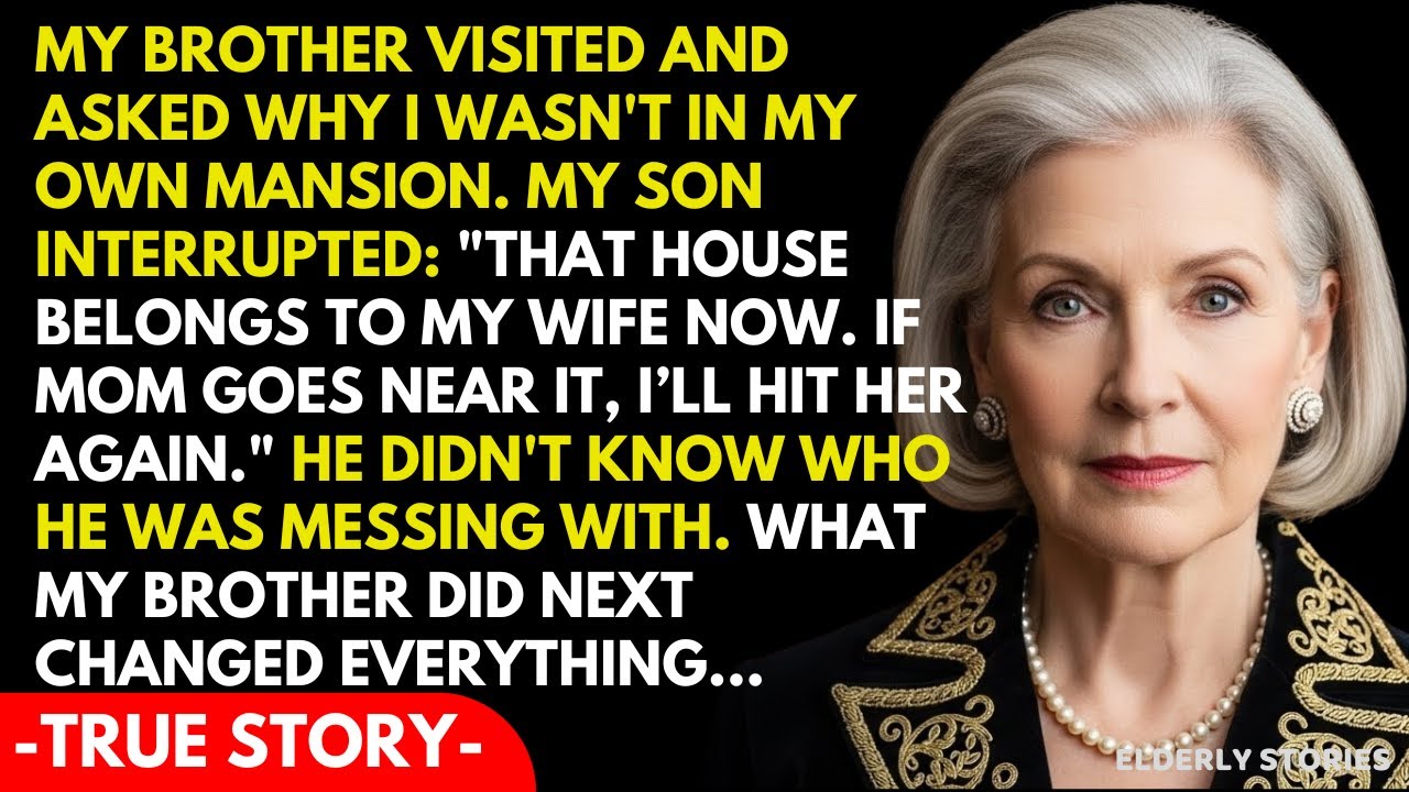 My Son Said Arrogantly "Her House Belongs To My Wife" But He Froze When My Brother Stepped In.