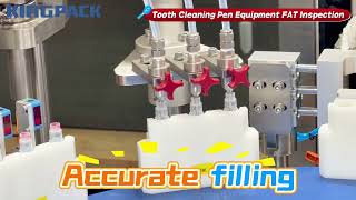 Celebrity Teeth Whitening Pen Filling Machine FAT Test | Automatic Cosmetic Pen Filling & Capping Machine Profile