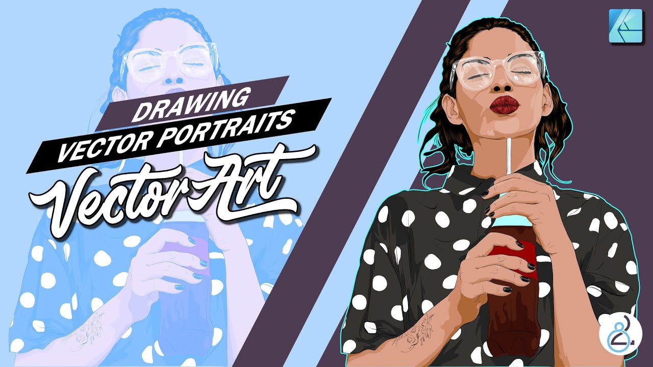 Drawing Vector Portraits With Affinity Designer 🎨 | Portrait Vector Art ...