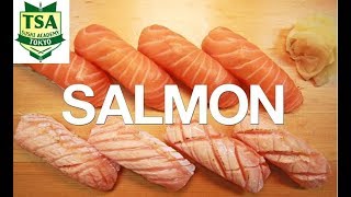 How to make Sushi Salmon│How to filet salmon│Tokyo sushi academy（東京すしアカデミー）