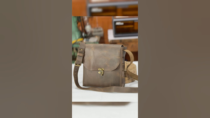 Bolso de una sola pieza #cuero