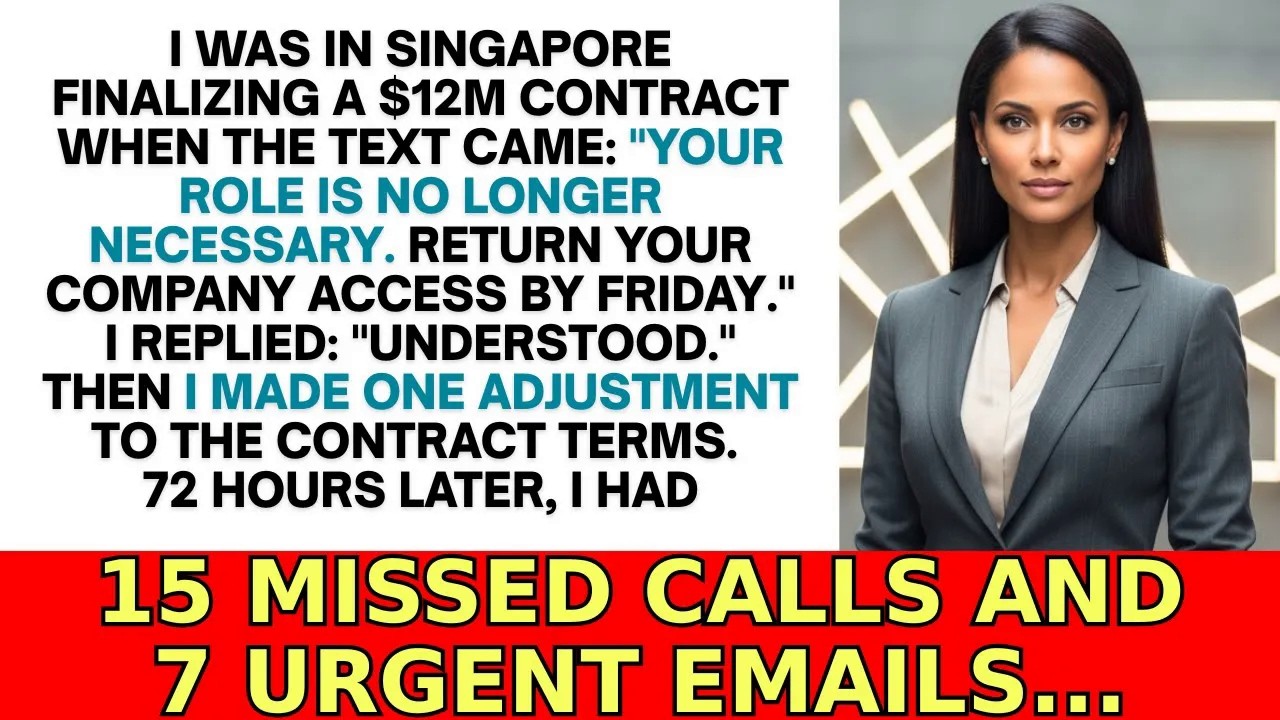 Alle 3:17 del mattino, a Singapore, in un hotel a settecento dollari a notte pagato dall’azienda, ricevetti un messaggio che diceva: "La tua posizione non è più necessaria. Restituisci l’accesso...